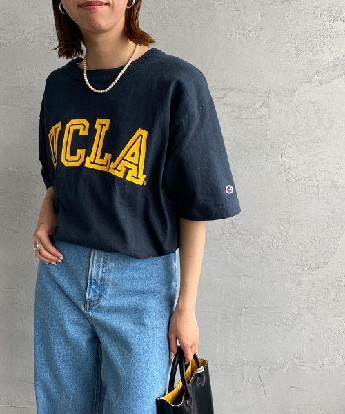 Champion（チャンピオン）の「[Champion/チャンピオン] T1011 UCLA カレッジロゴプリントTシャツ（Tシャツ/カットソー・レディース・ホワイト/ネイビー・S/M/L/XL）」の18枚目の写真