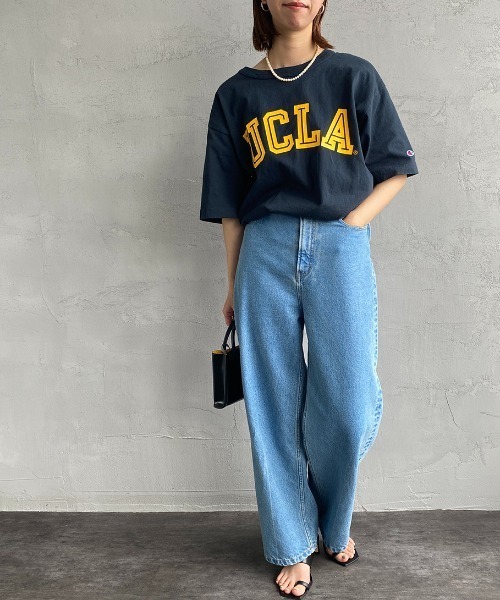 Champion（チャンピオン）の「[Champion/チャンピオン] T1011 UCLA カレッジロゴプリントTシャツ（Tシャツ/カットソー・レディース・ホワイト/ネイビー・S/M/L/XL）」の21枚目の写真