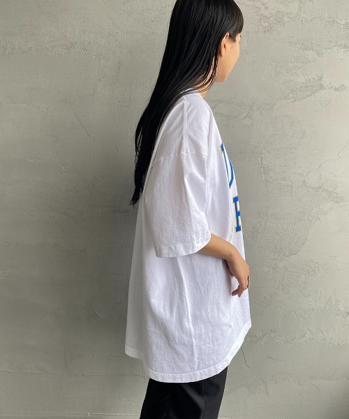 Champion（チャンピオン）の「[Champion/チャンピオン] T1011 UCLA カレッジロゴプリントTシャツ（Tシャツ/カットソー・レディース・ホワイト/ネイビー・S/M/L/XL）」の9枚目の写真