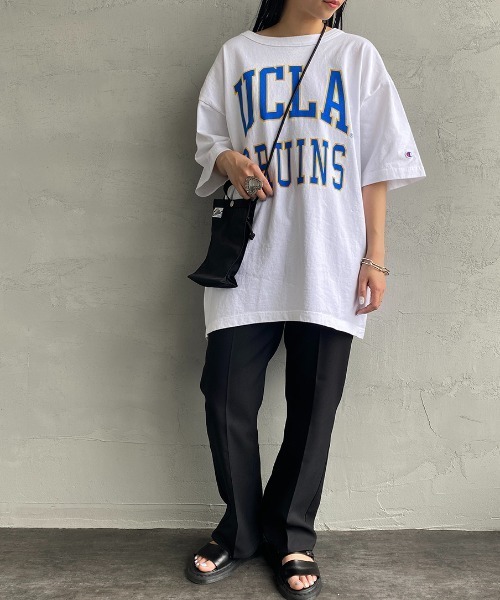 Champion（チャンピオン）の「[Champion/チャンピオン] T1011 UCLA カレッジロゴプリントTシャツ（Tシャツ/カットソー・レディース・ホワイト/ネイビー・S/M/L/XL）」の6枚目の写真
