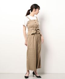 インナー付きビスチェ&ワイドパンツセットアップ