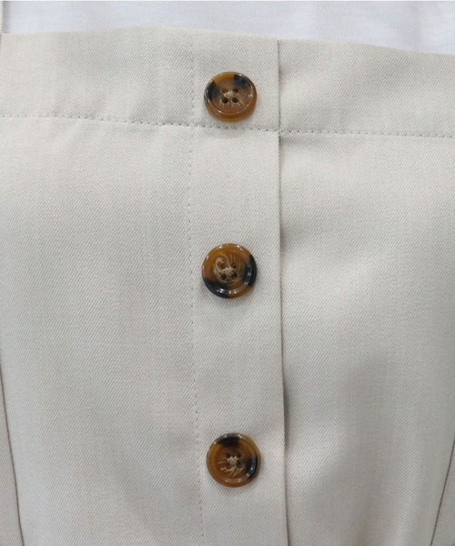 CECIL McBEE(セシルマクビー)の「インナー付きビスチェ&ワイドパンツセットアップ(ワンピース・レディース・アイボリー/ブラック/ベージュ・MEDIUM/LARGE)」の11枚目の写真