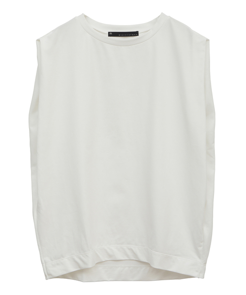 martinique（マルティニーク）の「martinique/タックノースリTee（Tシャツ/カットソー・レディース・ブラック/ブルー/ホワイト/カーキ・FREE）」の2枚目の写真