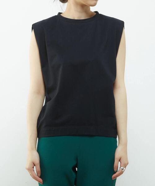 martinique（マルティニーク）の「martinique/タックノースリTee（Tシャツ/カットソー・レディース・ブラック/ブルー/ホワイト/カーキ・FREE）」の17枚目の写真