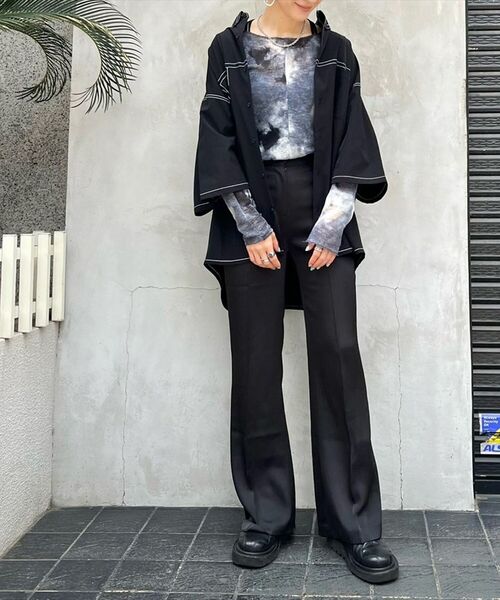 DANKE SCHON(ダンケシェーン)の「DankeSchon/ダンケシェーン/0ステッチ撥水SN s/s Shirts(シャツ/ブラウス・メンズ・ブラック/グレー・MEDIUM/LARGE)」の12枚目の写真