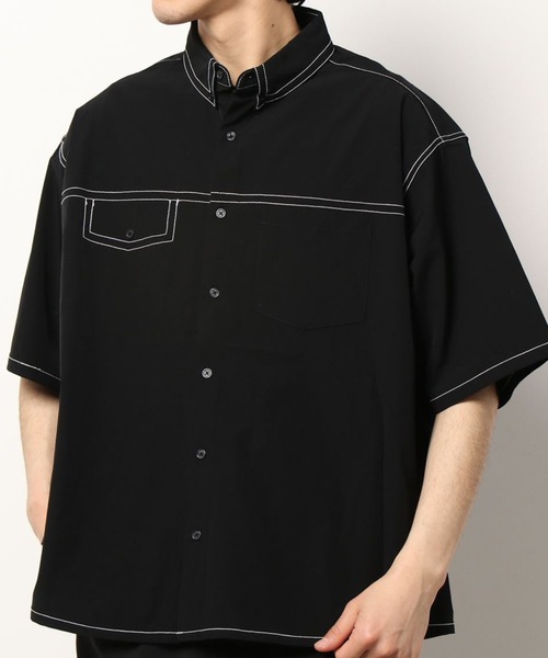 DANKE SCHON(ダンケシェーン)の「DankeSchon/ダンケシェーン/0ステッチ撥水SN s/s Shirts(シャツ/ブラウス・メンズ・ブラック/グレー・MEDIUM/LARGE)」の17枚目の写真
