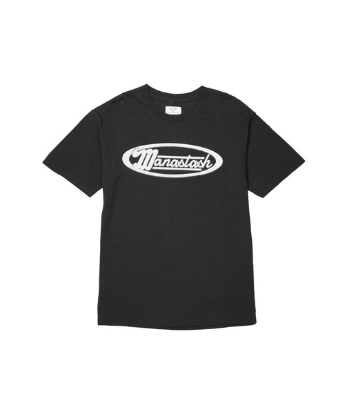MANASTASH（マナスタッシュ）の「【直営店限定】MANASTASH N.A.U/マナスタッシュエヌエーユー　DOT LOGO TEE ドットロゴティー（Tシャツ/カットソー・メンズ・ホワイト/ブラック・MEDIUM/LARGE/X-LARGE）」の7枚目の写真