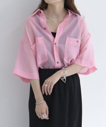 fredy repit | ポケ付きシアーシャツ(シャツ/ブラウス)