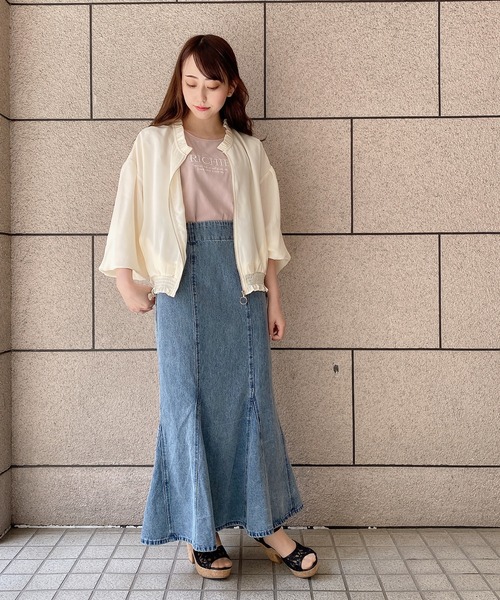 TORTE(トルテ)の「フリル衿ブルゾン(その他アウター・レディース・ホワイト/ブラック/パープル/ホワイト系その他・FREE)」の7枚目の写真