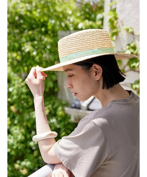 AMERICAN HOLIC（アメリカンホリック）の「ラフィアポークパイハット（ハット・レディース・ブラック/グリーン/アイボリー・FREE）」の19枚目の写真