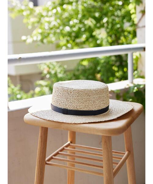 AMERICAN HOLIC（アメリカンホリック）の「ラフィアポークパイハット（ハット・レディース・ブラック/グリーン/アイボリー・FREE）」の6枚目の写真