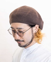 無 | リネンニットベレー(ハンチング/ベレー帽)