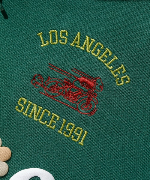 XLARGE(エクストララージ)の「PIGMENT DYLED PUFF LOGO PULLOVER HOODED SWEAT(パーカー・メンズ・ブラック/アッシュ/グリーン・XL/L/S/M)」の6枚目の写真