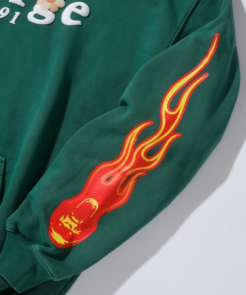 XLARGE(エクストララージ)の「PIGMENT DYLED PUFF LOGO PULLOVER HOODED SWEAT(パーカー・メンズ・ブラック/アッシュ/グリーン・XL/L/S/M)」の8枚目の写真