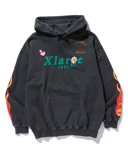 XLARGE(エクストララージ)の「PIGMENT DYLED PUFF LOGO PULLOVER HOODED SWEAT(パーカー・メンズ・ブラック/アッシュ/グリーン・XL/L/S/M)」の18枚目の写真