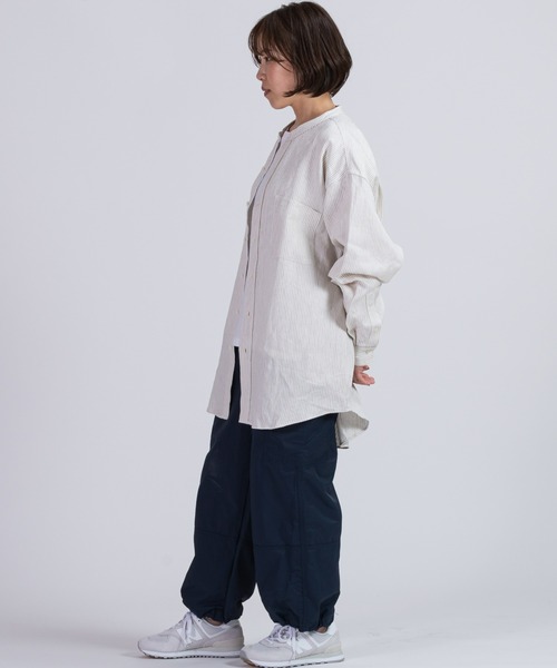 BRICK & SONS（ブリックアンドサンズ）の「リラックス リネンデニムシャツ＜アイボリーストライプ＞（シャツ/ブラウス・メンズ・アイボリー・LL/M/L）」の13枚目の写真