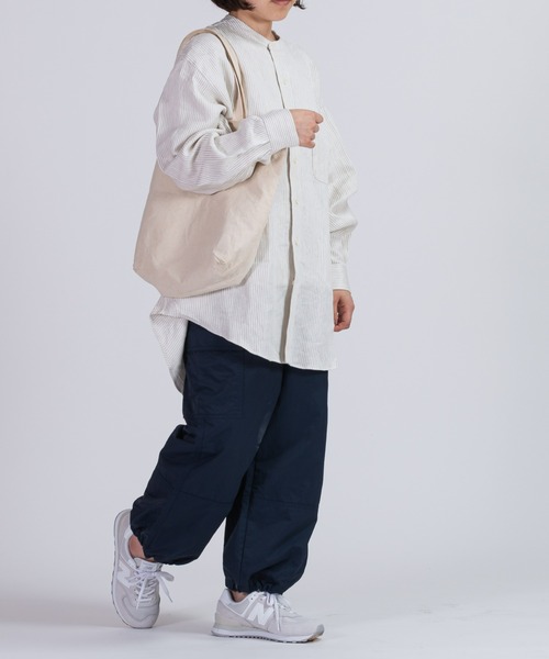 BRICK & SONS（ブリックアンドサンズ）の「リラックス リネンデニムシャツ＜アイボリーストライプ＞（シャツ/ブラウス・メンズ・アイボリー・LL/M/L）」の15枚目の写真