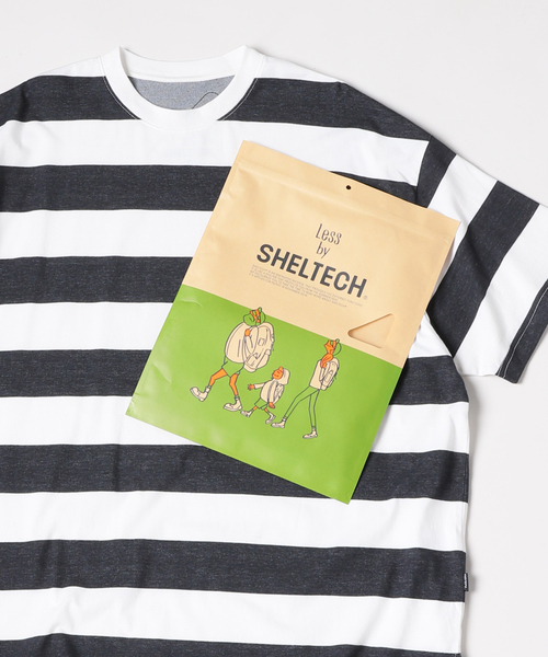 JOURNAL STANDARD(ジャーナルスタンダード)の「【SHELTECH/シェルテック×JOURNAL STANDARD】別注 ビック ボーダー Tシャツ(Tシャツ/カットソー・メンズ・ブラック/ブルー系その他・X-LARGE/LARGE/MEDIUM)」の1枚目の写真