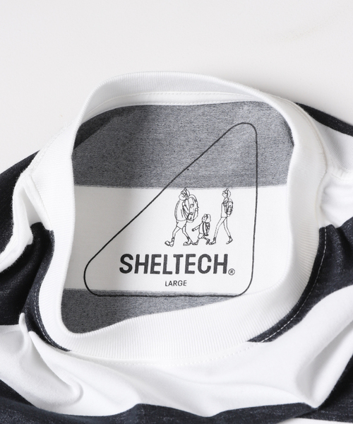 JOURNAL STANDARD(ジャーナルスタンダード)の「【SHELTECH/シェルテック×JOURNAL STANDARD】別注 ビック ボーダー Tシャツ(Tシャツ/カットソー・メンズ・ブラック/ブルー系その他・X-LARGE/LARGE/MEDIUM)」の15枚目の写真