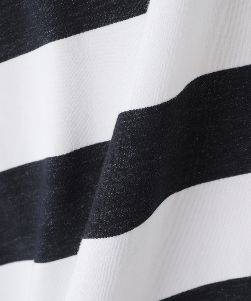 JOURNAL STANDARD(ジャーナルスタンダード)の「【SHELTECH/シェルテック×JOURNAL STANDARD】別注 ビック ボーダー Tシャツ(Tシャツ/カットソー・メンズ・ブラック/ブルー系その他・X-LARGE/LARGE/MEDIUM)」の17枚目の写真