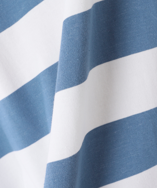 JOURNAL STANDARD(ジャーナルスタンダード)の「【SHELTECH/シェルテック×JOURNAL STANDARD】別注 ビック ボーダー Tシャツ(Tシャツ/カットソー・メンズ・ブラック/ブルー系その他・X-LARGE/LARGE/MEDIUM)」の18枚目の写真