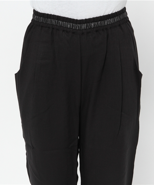 mystic（ミスティック）の「ベルト切替タックパンツ（その他パンツ・レディース・キャメル/グレー/ブラック/ベージュ・ﾌﾘ-）」の5枚目の写真