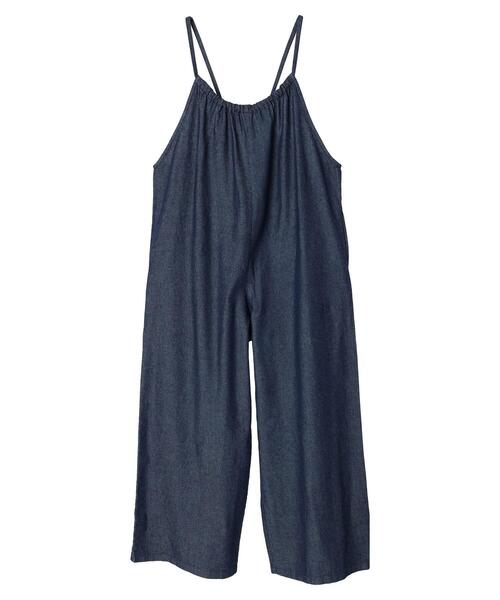 Sugar spoon（シュガースプーン）の「・SUGAR SPOON デニムサロペットパンツ（サロペット/オーバーオール・レディース・ダークインディゴブルー/ライトインディゴブルー・FREE）」の3枚目の写真