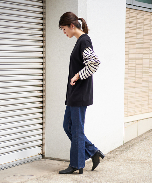 JOURNAL STANDARD L'ESSAGE キンボタンニットベスト 紺 JOURNAL