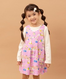 KP | mimiちゃん遊園地柄リバーシブルジャンパースカート(100～130)(ジャンパースカート)