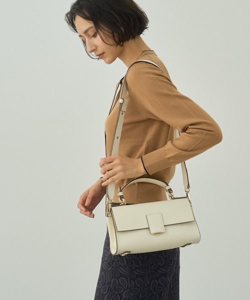 ANAYI（アナイ）の「ハンド バッグ（トートバッグ・レディース・チャコールグレー/オフホワイト/ピンクベージュ・FREE）」の2枚目の写真