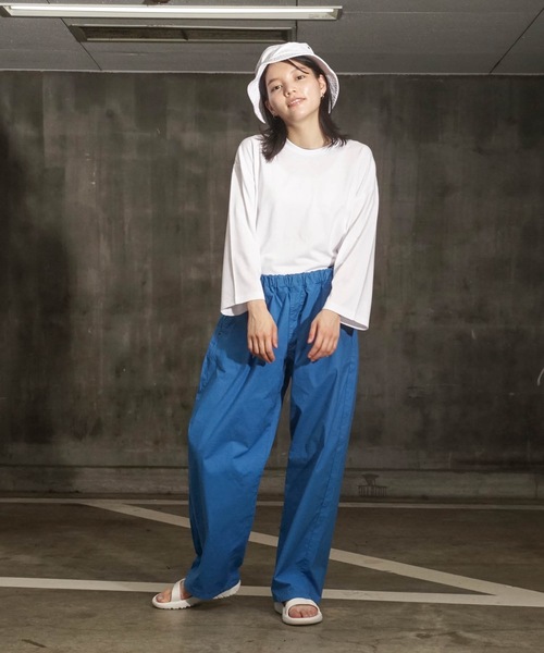 Blue Standard （ブルースタンダード）の「【BLUE STANDARD/ブルースタンダード】ZEROSTZEROSTAIN ゼロステイン 汗染みの目立ちにくいTシャツ　UVカット　撥水性　汚れが付きにくい　フェイクレイヤード7分袖Tシャツ（Tシャツ/カットソー・メンズ・ホワイト/ブラック/ベージュ/オリーブ/ブルー・MEDIUM/LARGE/X-LARGE）」の6枚目の写真