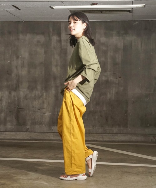 Blue Standard （ブルースタンダード）の「【BLUE STANDARD/ブルースタンダード】ZEROSTZEROSTAIN ゼロステイン 汗染みの目立ちにくいTシャツ　UVカット　撥水性　汚れが付きにくい　フェイクレイヤード7分袖Tシャツ（Tシャツ/カットソー・メンズ・ホワイト/ブラック/ベージュ/オリーブ/ブルー・MEDIUM/LARGE/X-LARGE）」の22枚目の写真