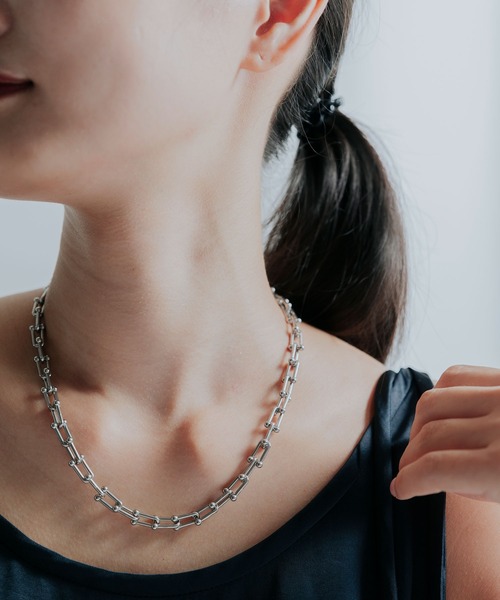 BROTHERHOOD（ブラザーフッド）の「【earyear】デザインチェーンネックレス（ネックレス・レディース・シルバー/ゴールド・FREE）」の2枚目の写真