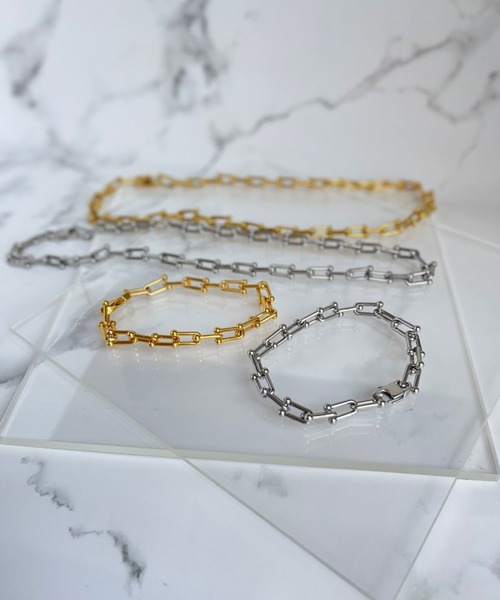 BROTHERHOOD（ブラザーフッド）の「【earyear】デザインチェーンネックレス（ネックレス・レディース・シルバー/ゴールド・FREE）」の3枚目の写真
