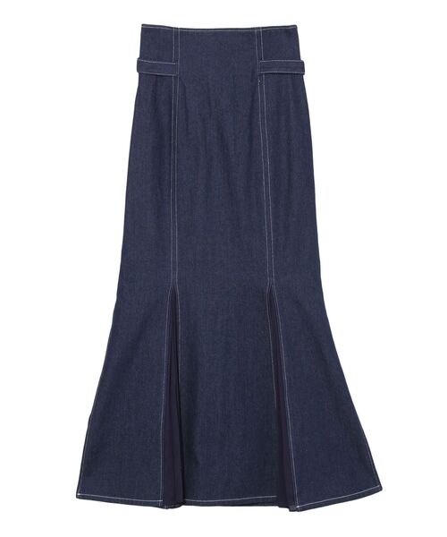 LAGUNAMOON（ラグナムーン）の「プリーツマーメイドデニムスカート（スカート・レディース・ホワイト/ブラック/インディゴブルー・SMALL/MEDIUM）」の15枚目の写真