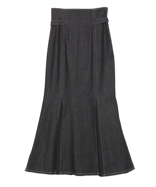 LAGUNAMOON（ラグナムーン）の「プリーツマーメイドデニムスカート（スカート・レディース・ホワイト/ブラック/インディゴブルー・SMALL/MEDIUM）」の21枚目の写真