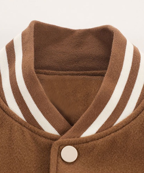 【セール】【HOOK】アメカジワッペン刺繍スタジャンジャケット クロップド丈（スタジャン）｜HOOK（フック）