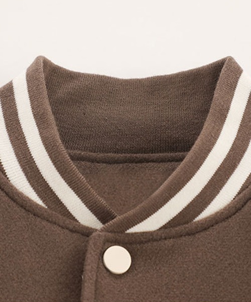 【セール】【HOOK】アメカジワッペン刺繍スタジャンジャケット クロップド丈（スタジャン）｜HOOK（フック）