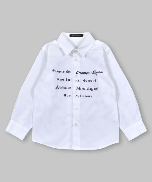 BeBe（ベベ）の「BeBe/コットン オックス ロゴ 刺繍 シャツ  (90~150cm)（シャツ/ブラウス・キッズ・ホワイト/グレー・140/110/130/150/120/100/90）」の14枚目の写真