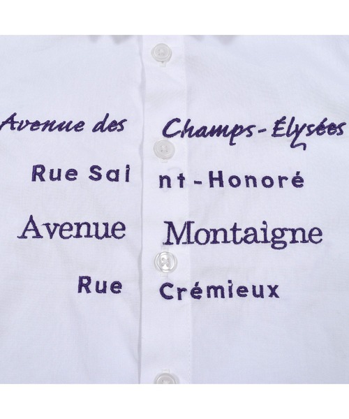 BeBe（ベベ）の「BeBe/コットン オックス ロゴ 刺繍 シャツ  (90~150cm)（シャツ/ブラウス・キッズ・ホワイト/グレー・140/110/130/150/120/100/90）」の17枚目の写真