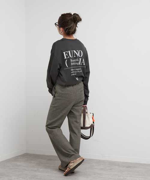 FRAMeWORK(フレームワーク)の「【PROTAGONISTA/プロタゴニスタ】ロングスリーブTシャツ(Tシャツ/カットソー・レディース・ホワイト/チャコールグレー・FREE)」の11枚目の写真