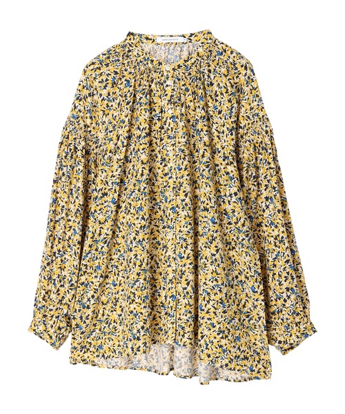 AMERICAN HOLIC(アメリカンホリック)の「さらっと袖ボリュームギャザーブラウス(シャツ/ブラウス・レディース・イエロー/ベージュ/ネイビー・L/M)」の4枚目の写真