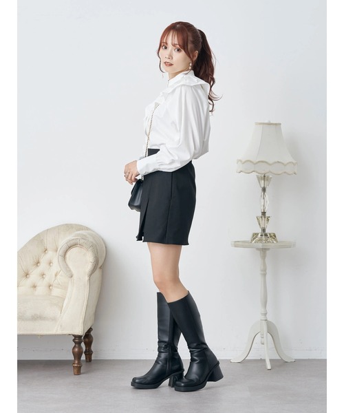 earth music&ecology(アースミュージックアンドエコロジー)の「スカパン(その他パンツ・レディース・ブラック/チェック・S/M)」の6枚目の写真