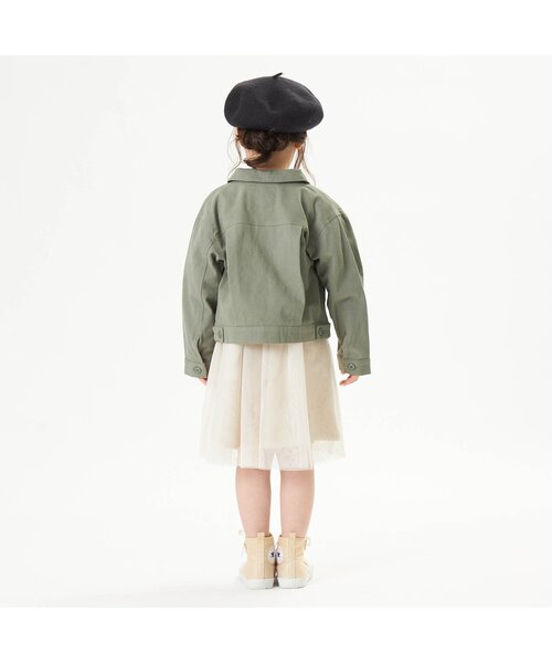 Seraph（セラフ）の「ベーシックトラッカージャケット（デニムジャケット・キッズ・ネイビー/カーキ/ブルー・110/120/130/140/100/90/80/95）」の6枚目の写真