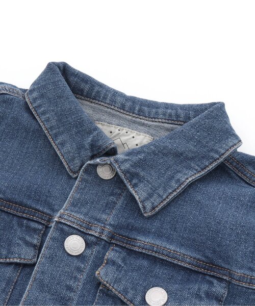 Seraph（セラフ）の「ベーシックトラッカージャケット（デニムジャケット・キッズ・ネイビー/カーキ/ブルー・110/120/130/140/100/90/80/95）」の12枚目の写真