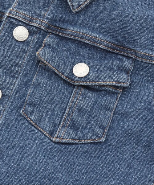 Seraph（セラフ）の「ベーシックトラッカージャケット（デニムジャケット・キッズ・ネイビー/カーキ/ブルー・110/120/130/140/100/90/80/95）」の16枚目の写真