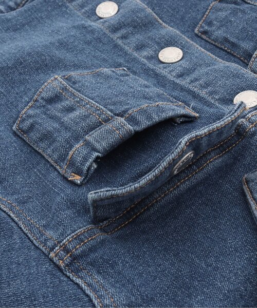 Seraph（セラフ）の「ベーシックトラッカージャケット（デニムジャケット・キッズ・ネイビー/カーキ/ブルー・110/120/130/140/100/90/80/95）」の17枚目の写真