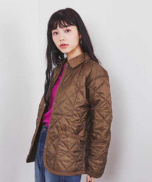 coen（コーエン）の「Bollington（ボリントン）キルティングジャケット（カバーオール・レディース・ブラック/モカ・M/L）」の5枚目の写真