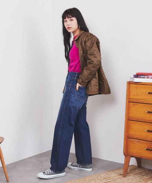 coen（コーエン）の「Bollington（ボリントン）キルティングジャケット（カバーオール・レディース・ブラック/モカ・M/L）」の6枚目の写真