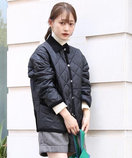 coen（コーエン）の「Bollington（ボリントン）キルティングジャケット（カバーオール・レディース・ブラック/モカ・M/L）」の8枚目の写真